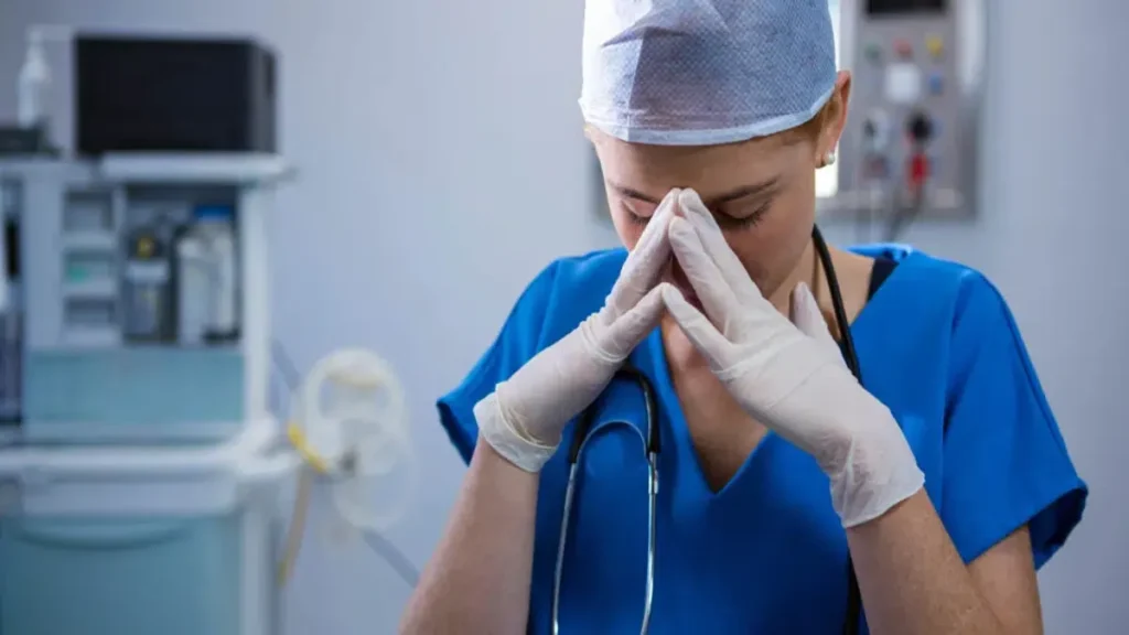 Mental health of a nurse after losing a patient